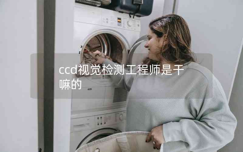 ccd视觉检测工程师是干嘛的