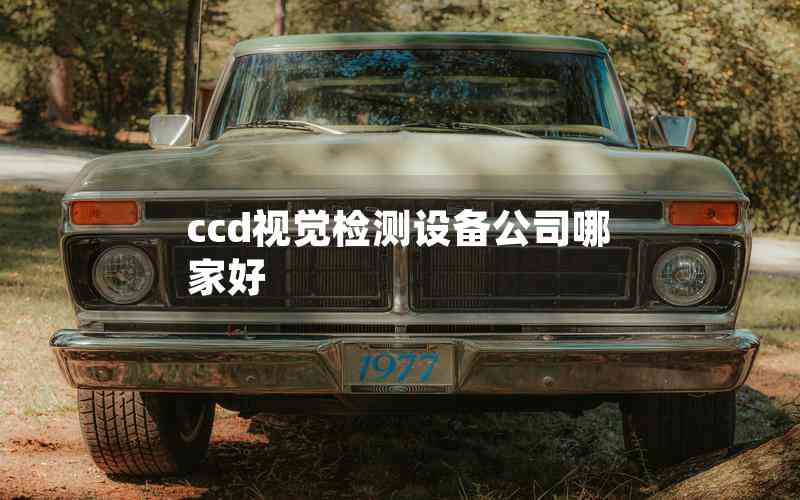 ccd视觉检测设备公司哪家好